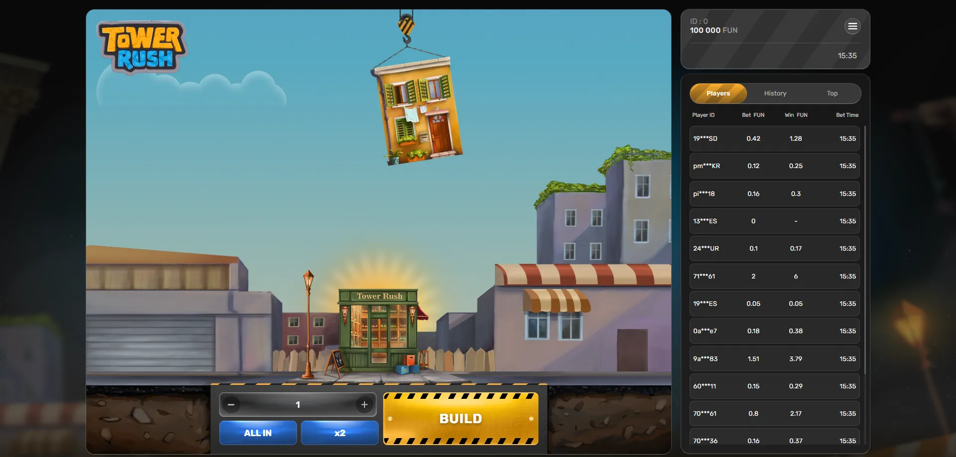 شرح لعبة tower rush بالعربي — بناء البرج خطوة بخطوة